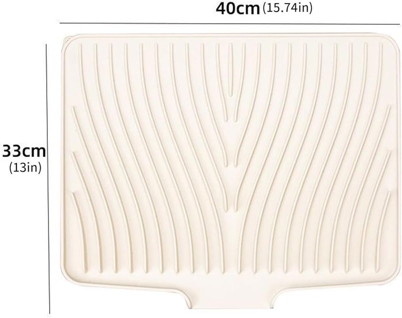 Gray Silicone Kitchen Mats With Sloped Drainage Efficient Water Flow Non Slip Bottom Heat Resistant - Image 5